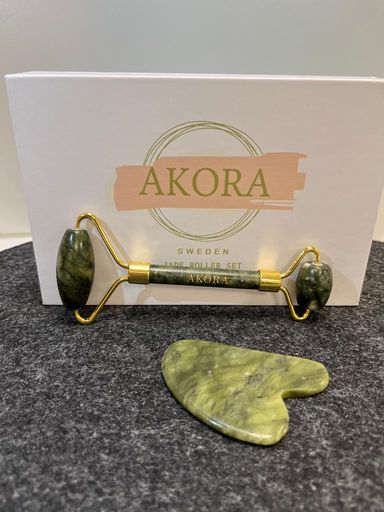 Akora-Natural Jade Massager Set-Green