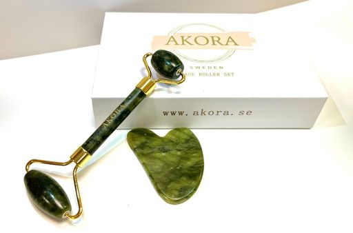 Akora-Natural Jade Massager Set-Green